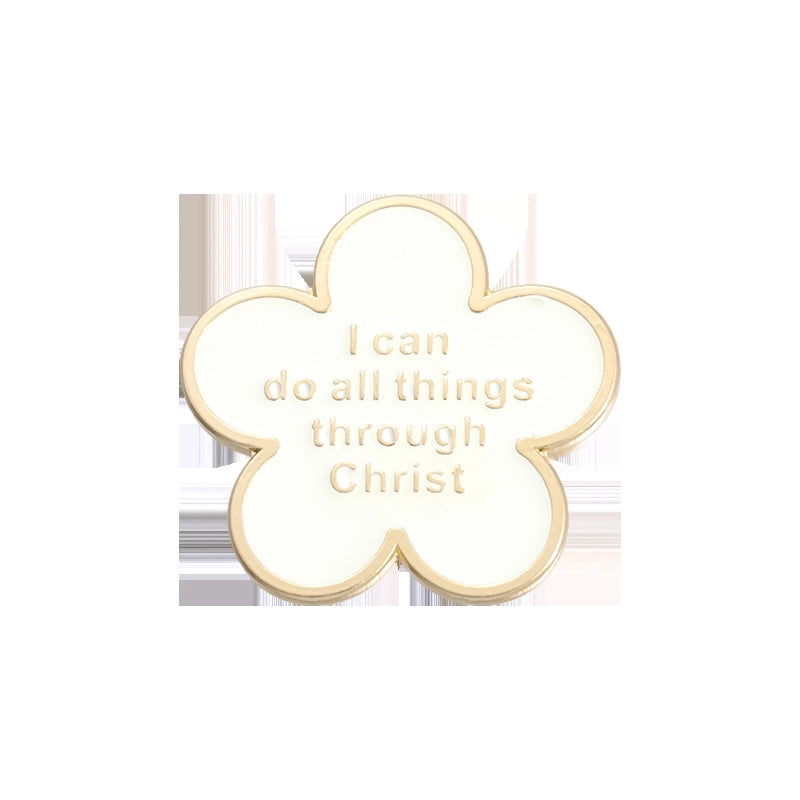 Cartoon Style Pin Book Letter Heart Shape Alloy Stoving Varnish Unisex Brooches