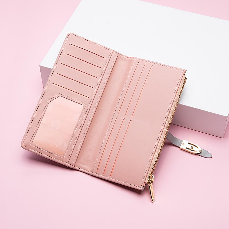 Fashion Wallet Long Girls New Stone Zipper Carry Wallet Card Bag