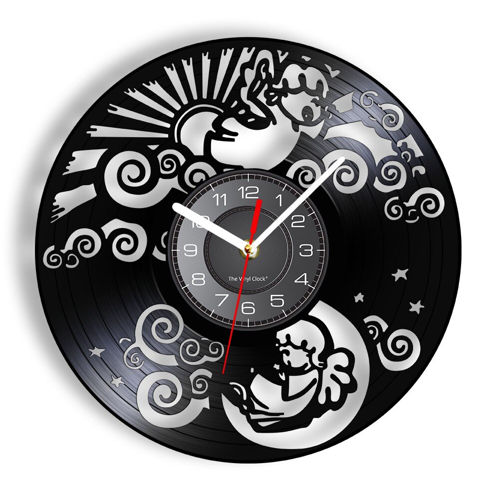 

Angel On The Moon - Vinyl Record Wall Clock - Without LED, 501 Original