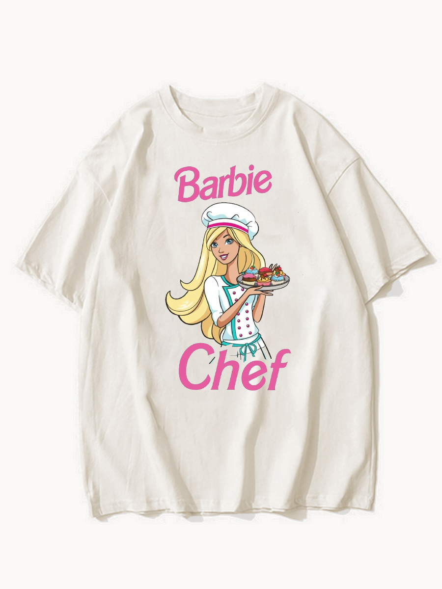 Oversized Vintage Barbie Chef T-Shirt ctolen