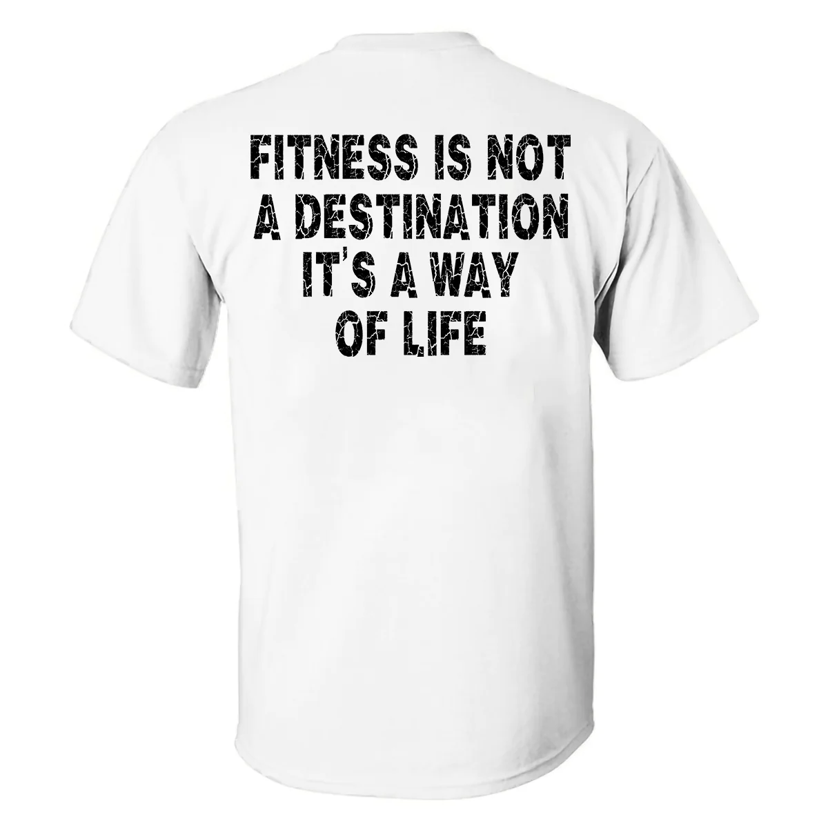 Fitness Is Not A Destination Printed Men's T-shirt