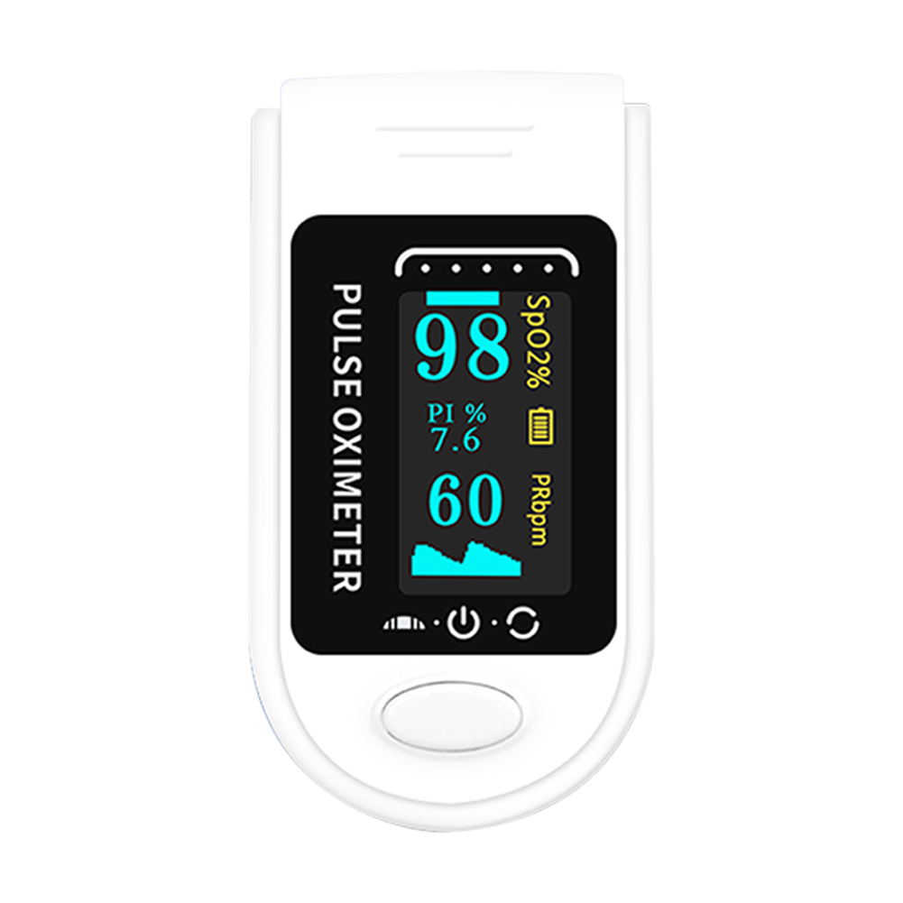 

LOYE Finger Pulse Oximeter 0.96 inch Screen Blood Oxygen Saturation Meter, White, 501 Original