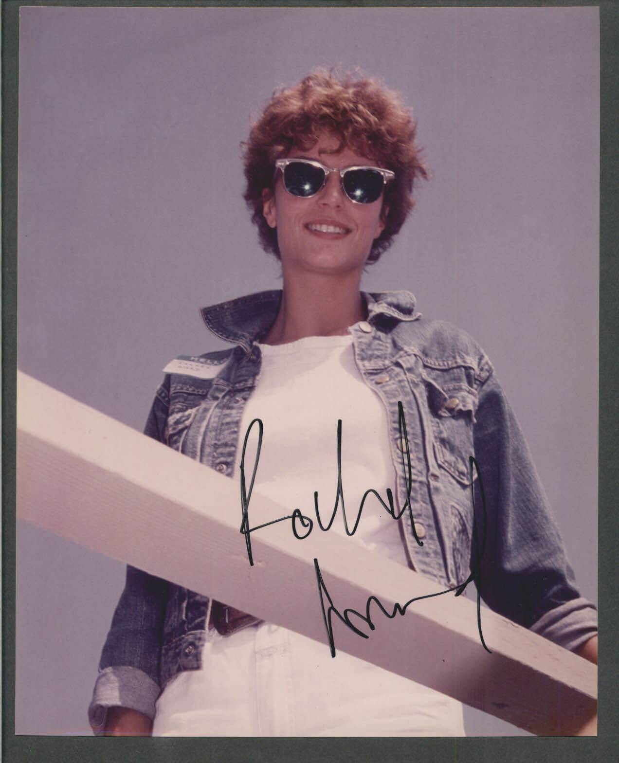 Rachel Ward - Early Signed Autograph Color 8x10 Photo Poster painting - Against All Odds