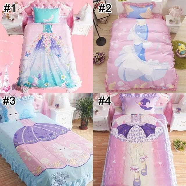 Fantasy Girl Princess Four-Piece Bedsheets SP179251