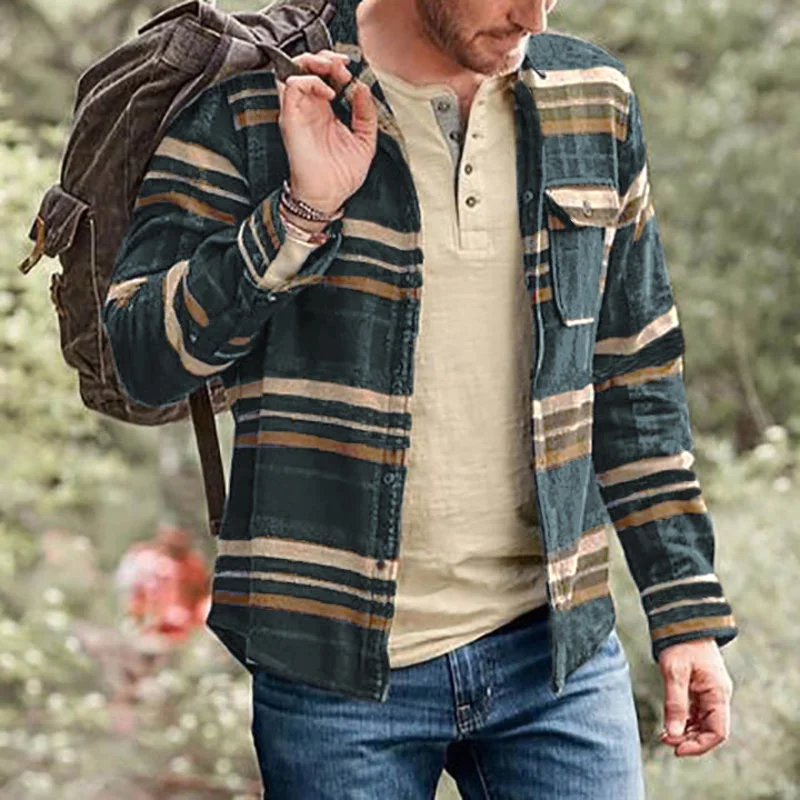 Livereid Men's Casual Pocket Lapel Single-Breasted Jacket - Livereid