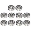 10pcs Ball Bearings 607ZZ Deep Groove Miniature Bearings for Skateboard Scooter