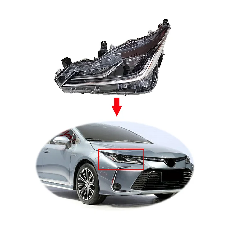 Original LED head light head lamp for toyota corolla 2019 2020 headlight assembly headlamp ITN Auto