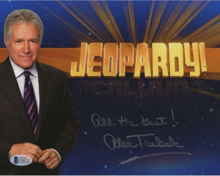 REPRINT - ALEX TREBEK Jeopardy Autographed Signed 8 x 10 Photo Poster painting Poster RP