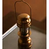 Brass retro lampshade outdoor home camping atmosphere portable kerosene/electricity lamp