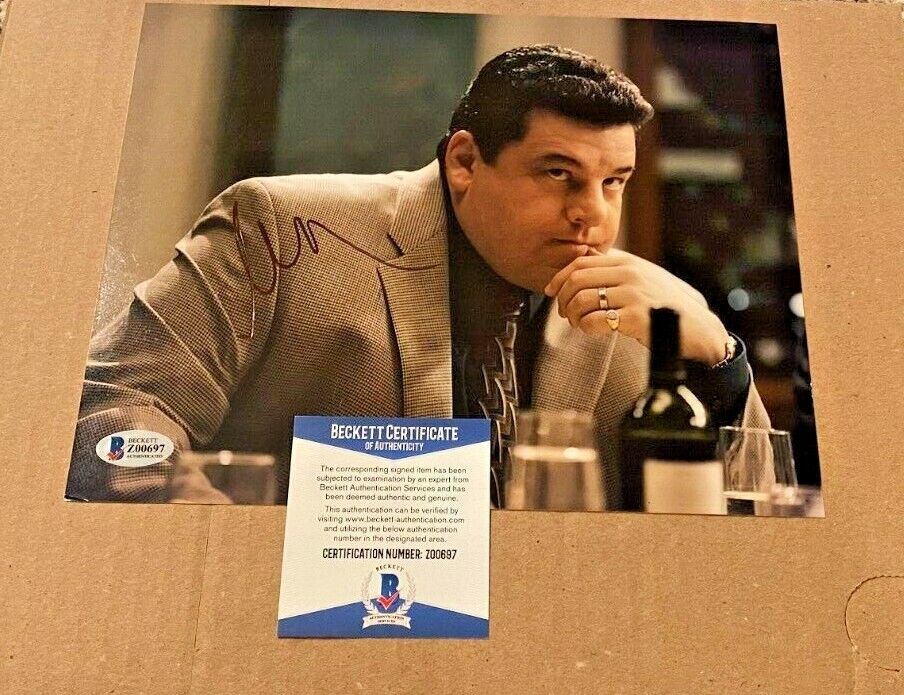 STEVEN SCHRIPPA SIGNED THE SOPRANOS 8X10 Photo Poster painting BECKETT CERTIFIED #2