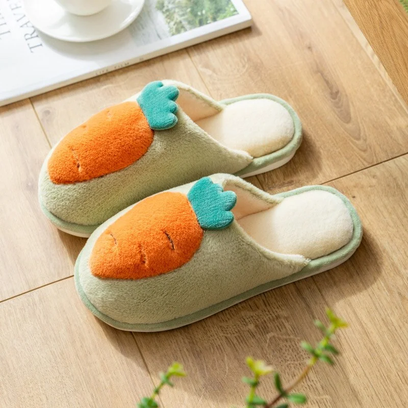 Women's Carrot Slippers Indoor Cute shoes Female Slipper Plush Cartton Winter Home Woman House Cute Comfortable Fashion 2020