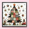 Xmas Tree-11CT Stamped Cross Stitch 50*50cm/19.69*19.69in