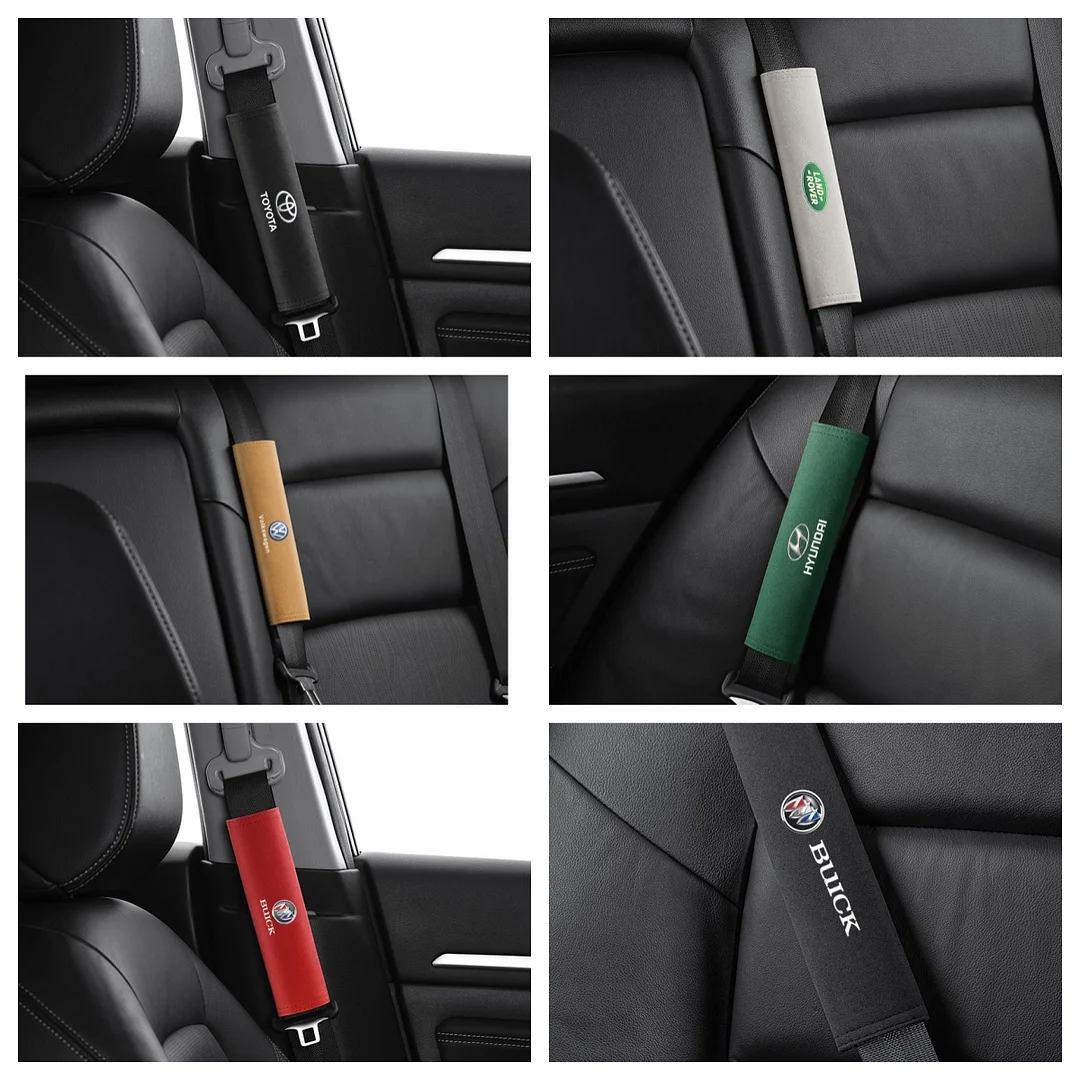 Car interior suede seat belt shoulder cover
