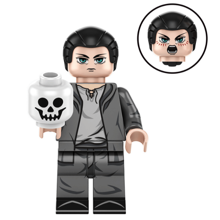 Eren Yeager From Attack on Titan Custom Anime Minifigure LBS monstertoys