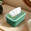 (US Only)Mandala Toilet Paper Towel Box Diamond Painting Tissue Box