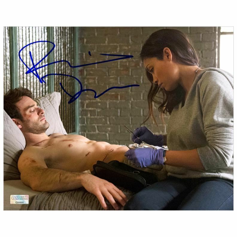 Rosario Dawson Autographed Daredevil 8x10 Scene Photo Poster painting