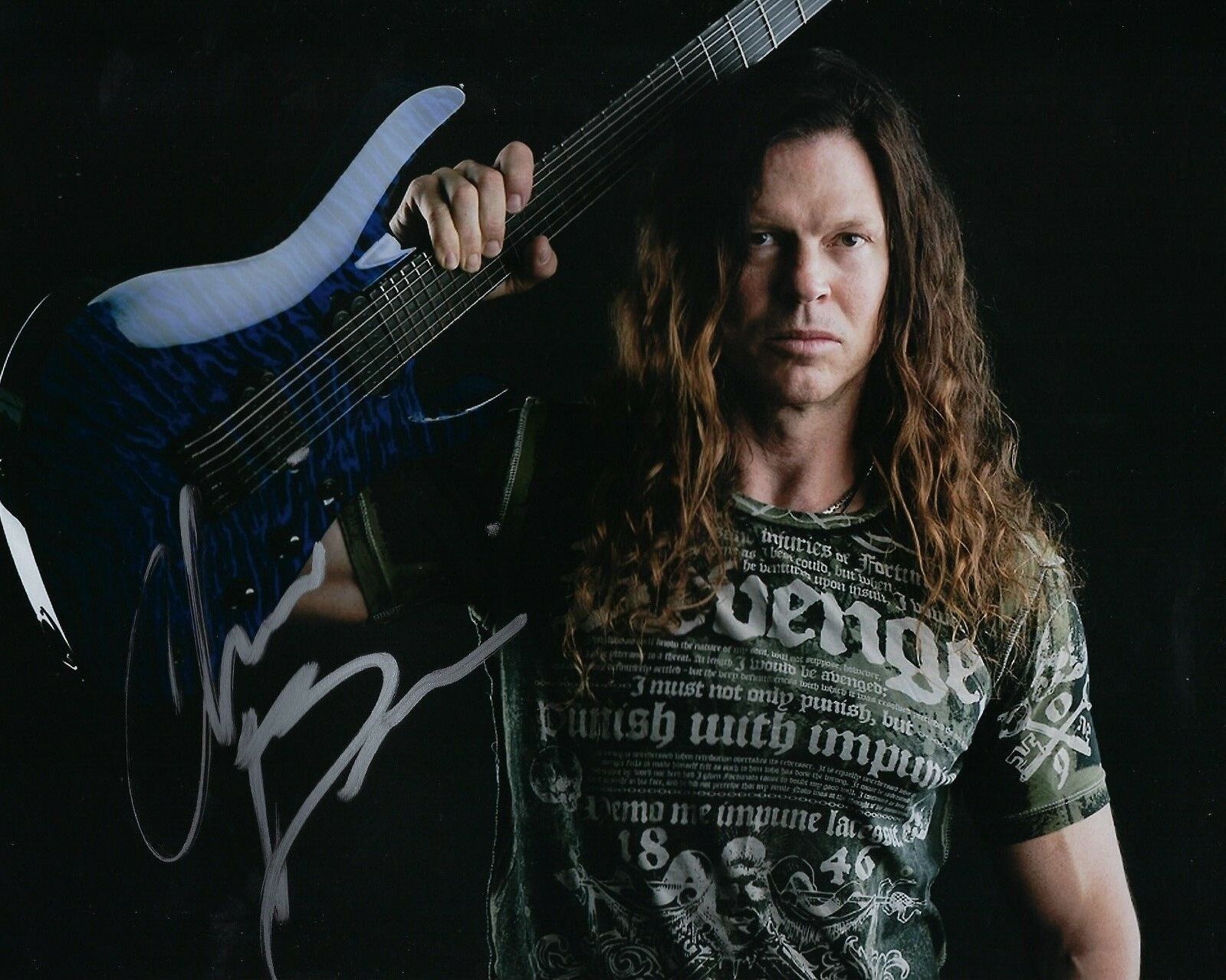 GFA Megadeth Guitarist * CHRIS BRODERICK * Signed Autographed 8x10 Photo Poster painting C6 COA