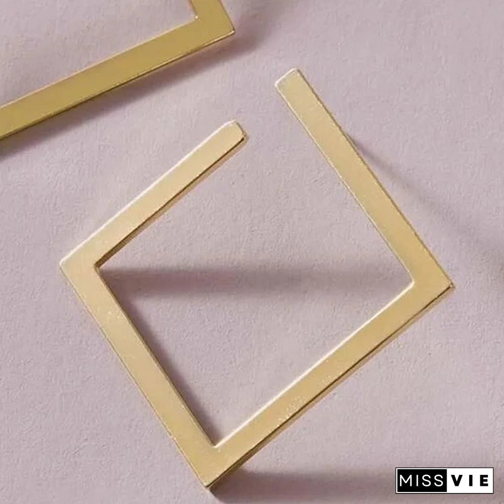 SQUARE HOOP EARRINGS