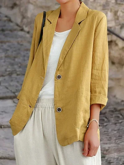 Versatile Long Sleeved Casual Loose Suit Jacket-Buy 2 Free Shipping