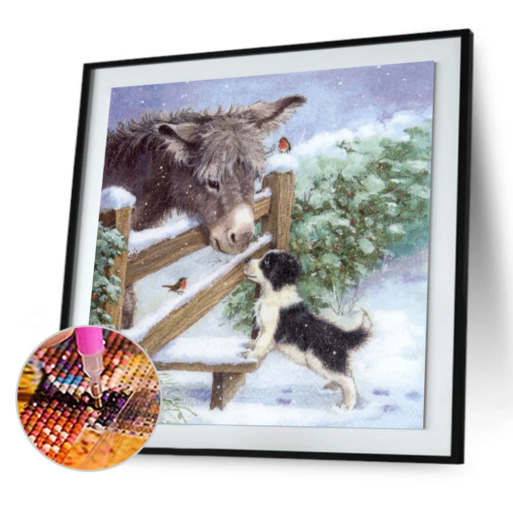 Diamond Painting - Full Round Drill - Donkey(40*40cm)