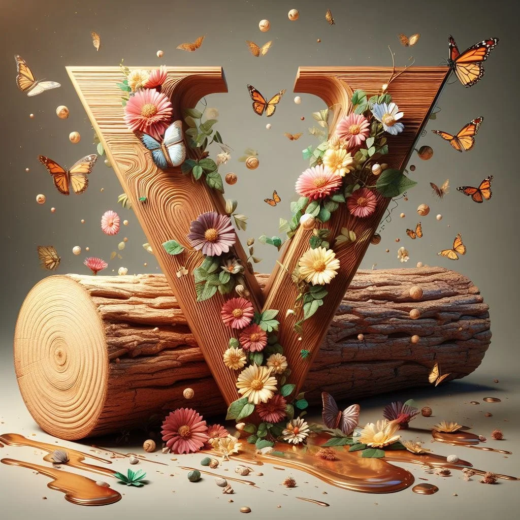 Diamond Painting - Full Round Drill -  wooden Alphabet(Canvas|40*40cm)