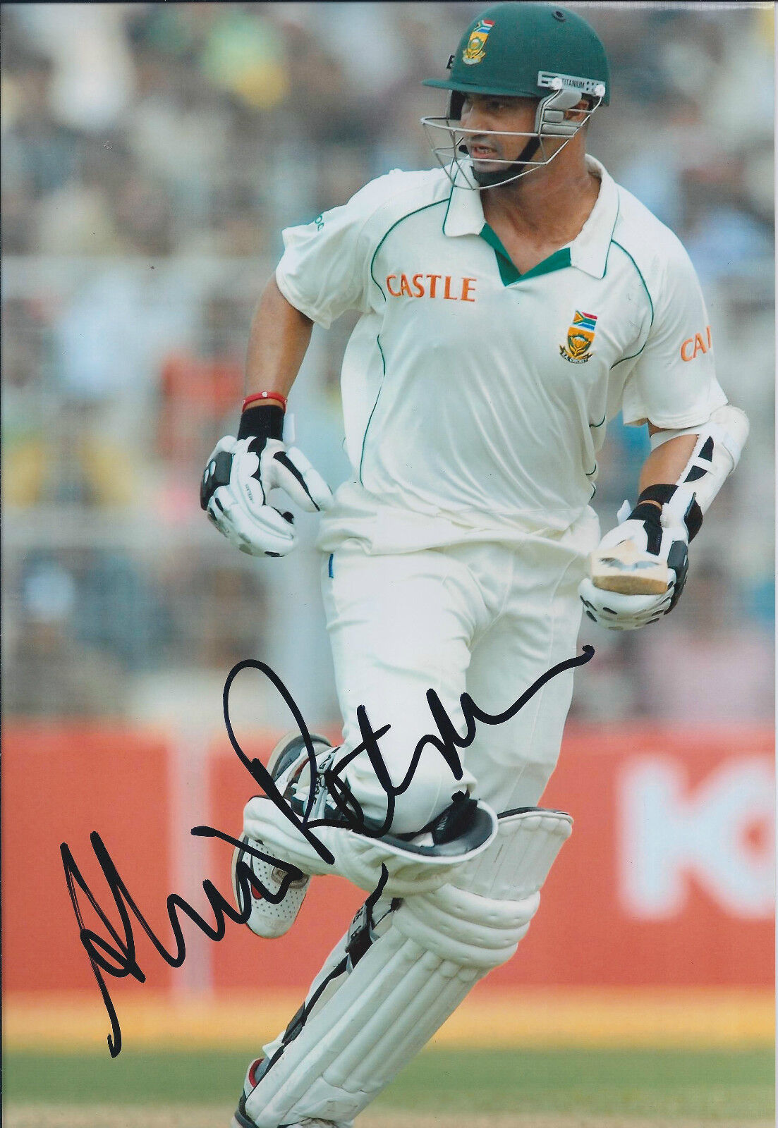 Alviro PETERSEN Signed Autograph 12x8 Photo Poster painting AFTAL COA South Africa CRICKET Rare