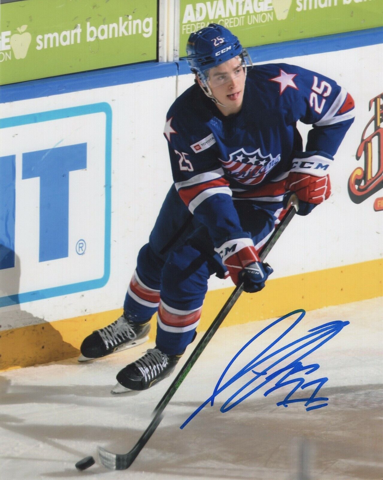 JACK QUINN SIGNED AUTOGRAPH ROCHESTER AMERICANS 8X10 Photo Poster painting SABRES PROOF