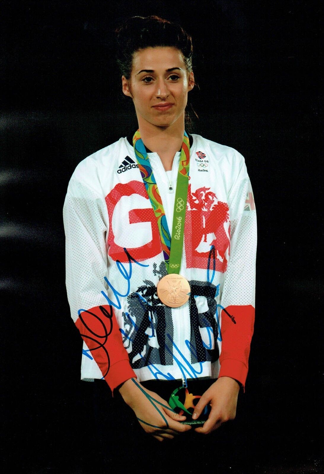 Bianca WALKDEN Taekwondo Olympics Autograph Signed 12x8 Photo Poster painting 1 AFTAL COA