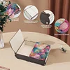(US Local)Diamond Painting Storage Box DIY 5D Diamond Painting Jewelry Box (Butterfly A)