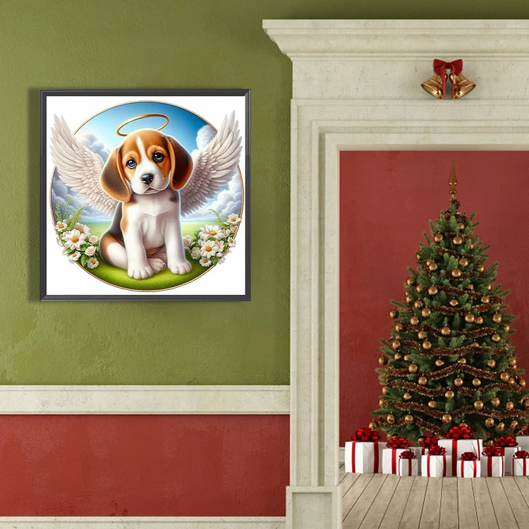 DIY Diamond Painting Cross Stitch Beagle Dog Pet Home Decor Full