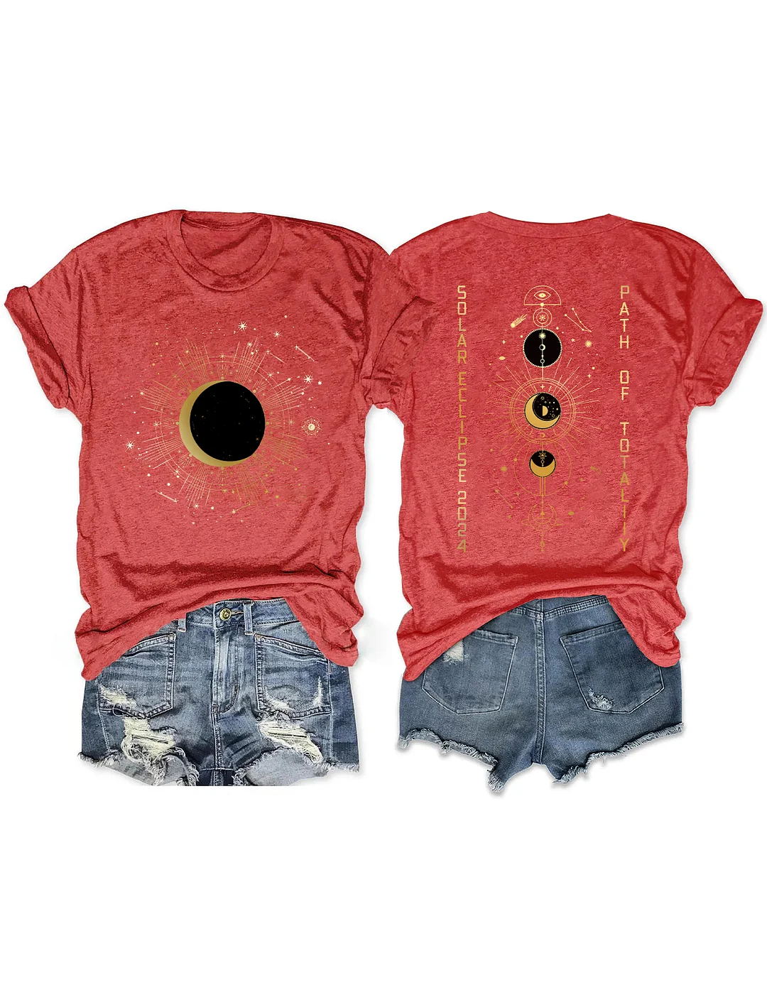 Path of Totality Total Solar Eclipse T-shirt