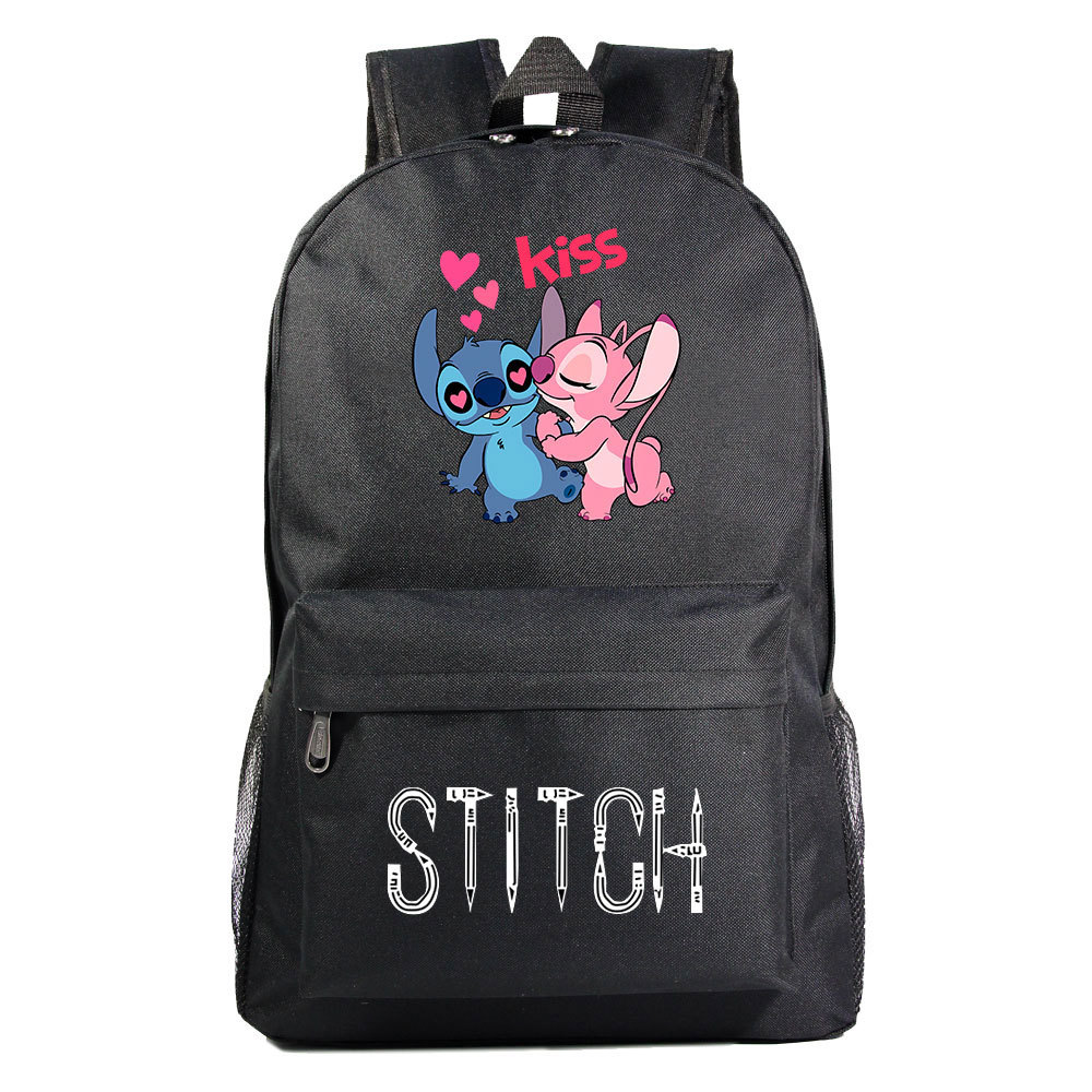Lilo & Stitch Waterproof Backpack with Double Mesh Pockets - Fits 15-Inch Laptop-Mayoulove