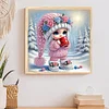 Snow Girl - Diamond Painting - Partial Special Shaped Drill(Canvas|30*30cm)