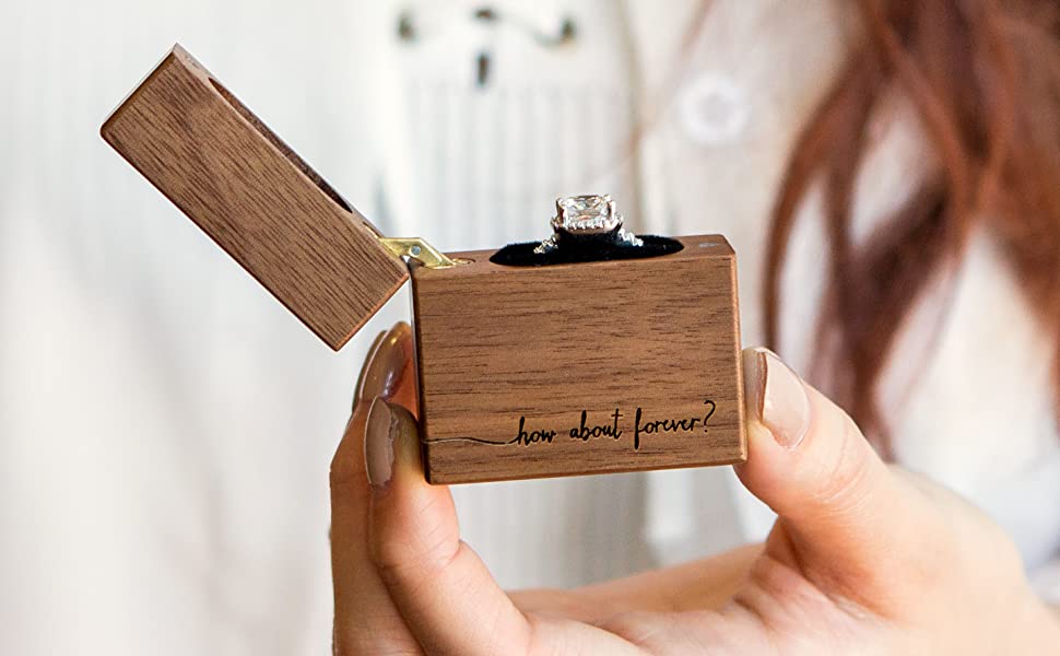 proposal ring box for engagements weddings