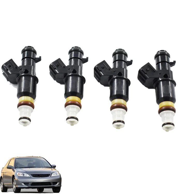 SEBLAFF 4 PCS Fuel Injectors 16450-PPA-A01 16450PPAA01 Replacement for 2002-2005 CR-V Civic 2.4L L4