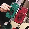 Hair Ball Airbag Bracket Diamond Huawei iPhone Samsung Case
