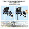 Cooling Motorcycle Phone Mount with USB/TYPE-C Charging Port Motorcycle Phone Holder 360 Rotation Cellphone Cradle Adjustable for 5.4-7.8 Inch Smartphone (Handlebar)