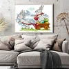 Bunny Easter - 14CT Stamped Cross Stitch 18*15cm/7.09*5.91in(Brand)