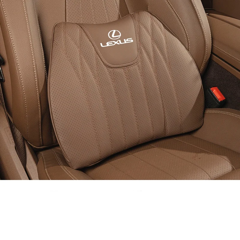 Napa Leather Car Seat Cushion Lumbar Seat Cushion