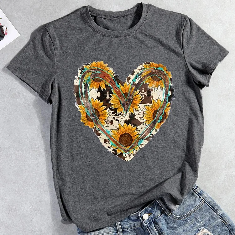 PSL - Cowhide Heart T-Shirt Tee -012325