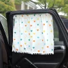 Car Sun Shield Floral Car Side Window Privacy Curtain