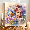 Framed Diamond Painting - Full Round Drill - Bird (25x25cm)