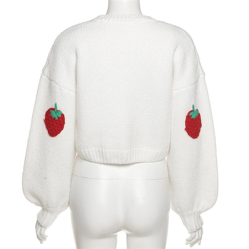 Strawberry V-Neck Kaftan Cotton Co Ord Set