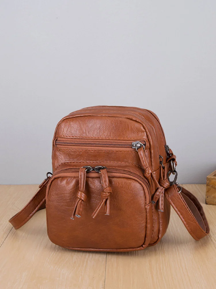 Utility Soft Leather Mini Crossbody Bag