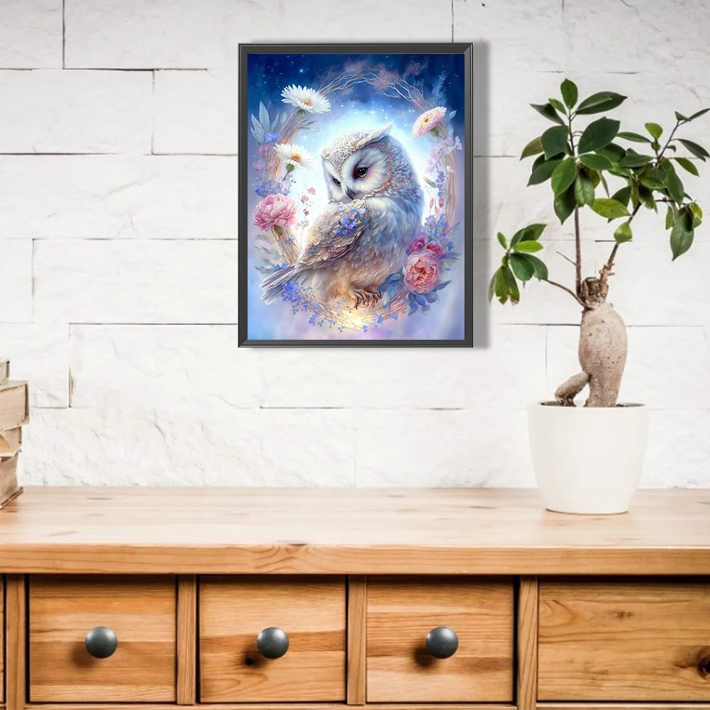 Diamond Painting - Full Round Drill - Owl(30*40cm)