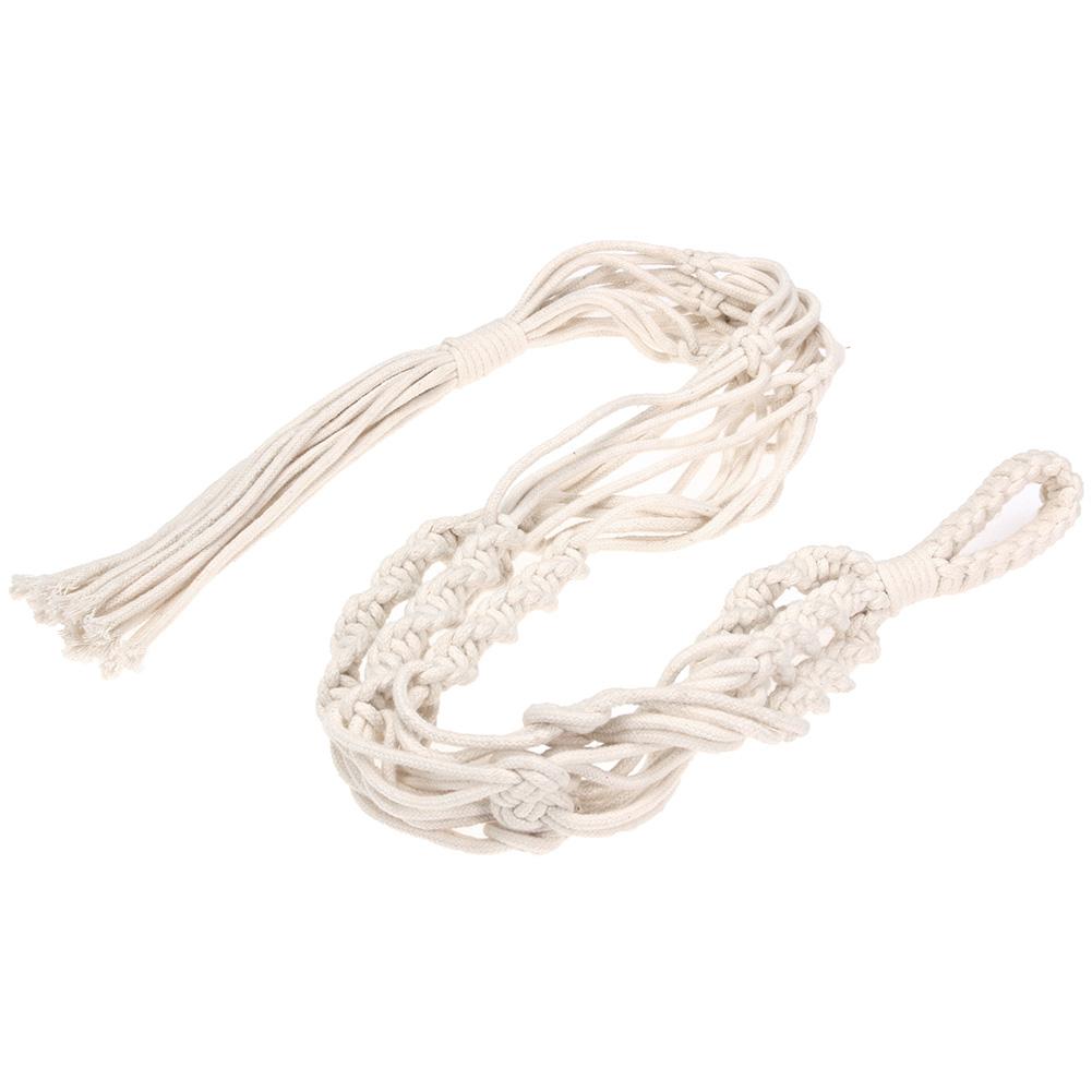 

2pcs Retro Plant Flowerpot Weave Rope Hanging Basket Garden Home Decoration, 501 Original