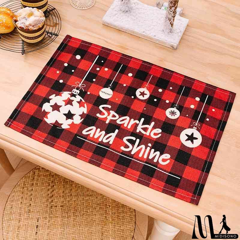 MidiSono - Assorted 2-Piece Plaid Placemats