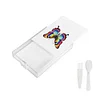 Multi-Section Diamond Painting Tray Kit 5D DIY Drills Plate with Spoon & Brush Set