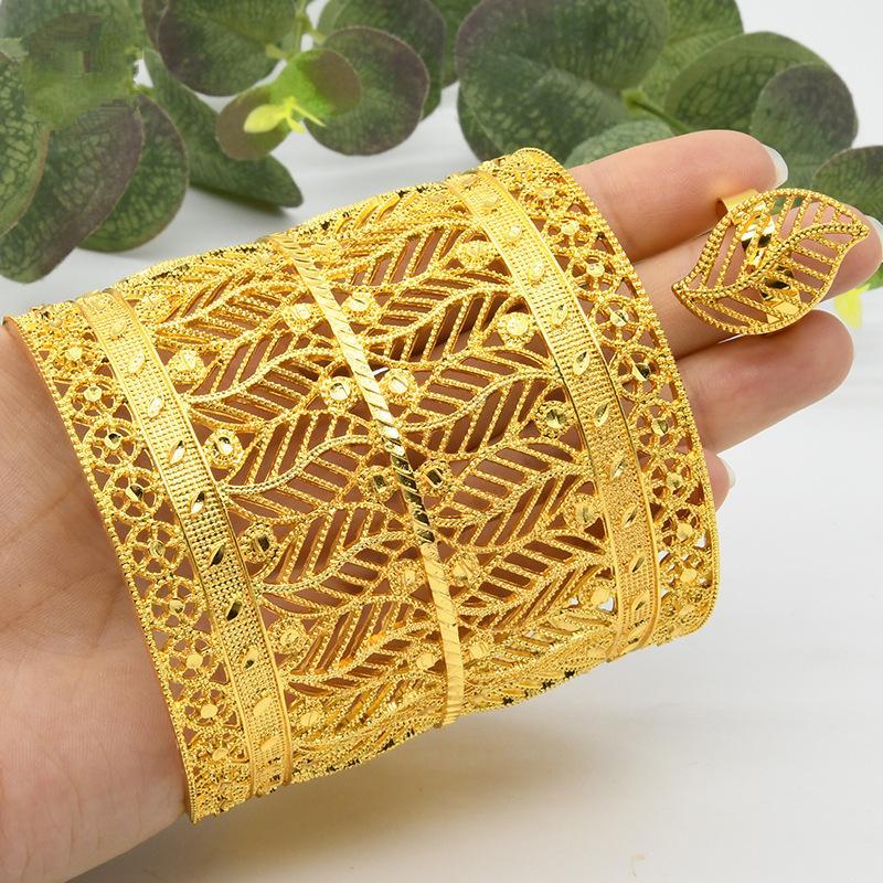 Gold Plated Bracelet Ring Bridal Wedding Jewelry | Oxredo Shop Ramadan Sale