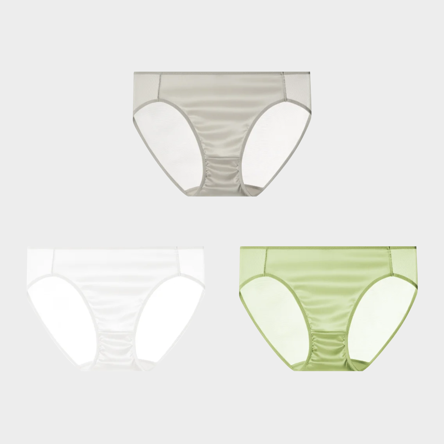 Silk Panties for Women Breathable Low Waisted 3-Pack REAL SILK LIFE